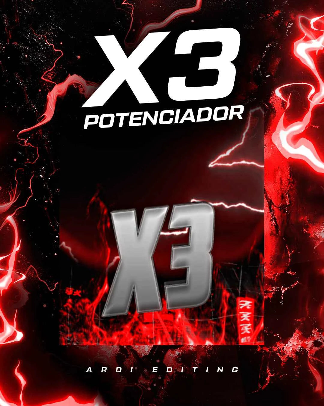 X3 Potenciador | Rojo