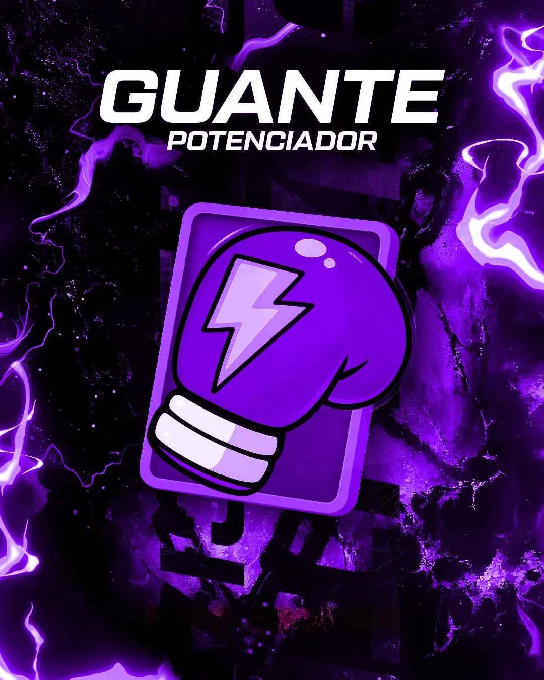 Animación Guante Potenciador Morado para TikTok